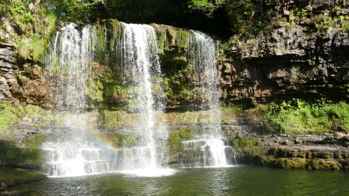 A waterfall in the Brecon Beacons