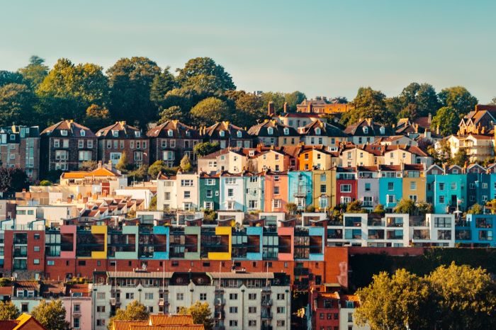 Bristolian houses on the harbourside