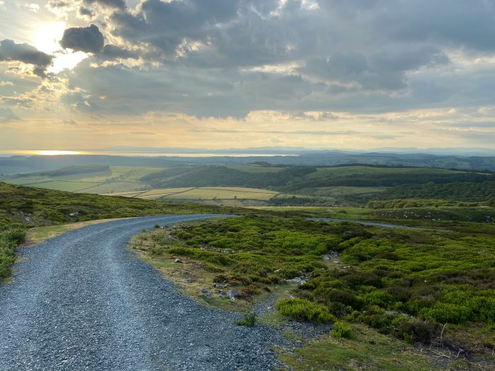 A winding road in the Forest of Bowland, Lancaster