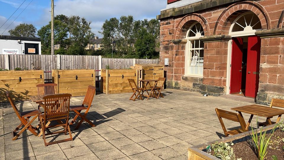 Garden at newly opened cafe