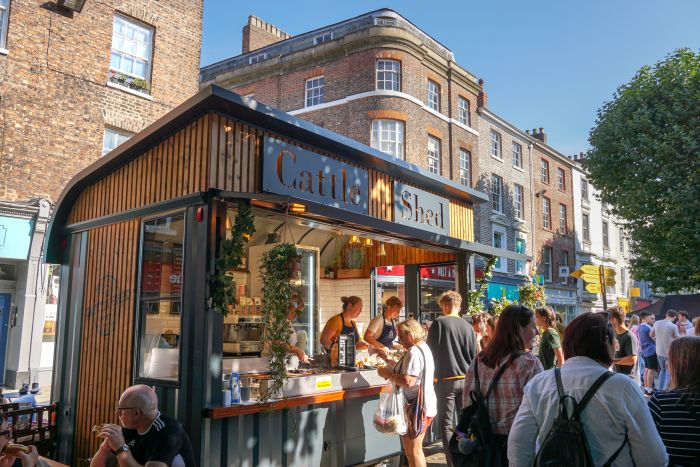 A food stall in York food festival
