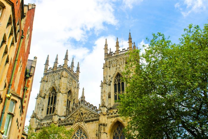 York Minster behind a tree