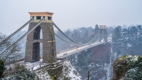 Clifton Bridge Snow Sion Hannuna
